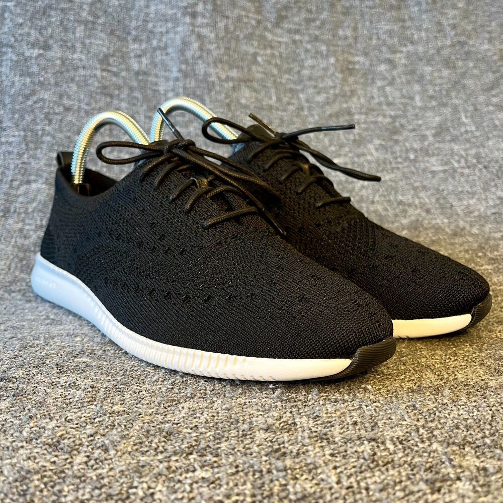 Cole Haan 2.ZeroGrand Stitchlite Womens Size 8.5 Black White Casual Oxford Shoes